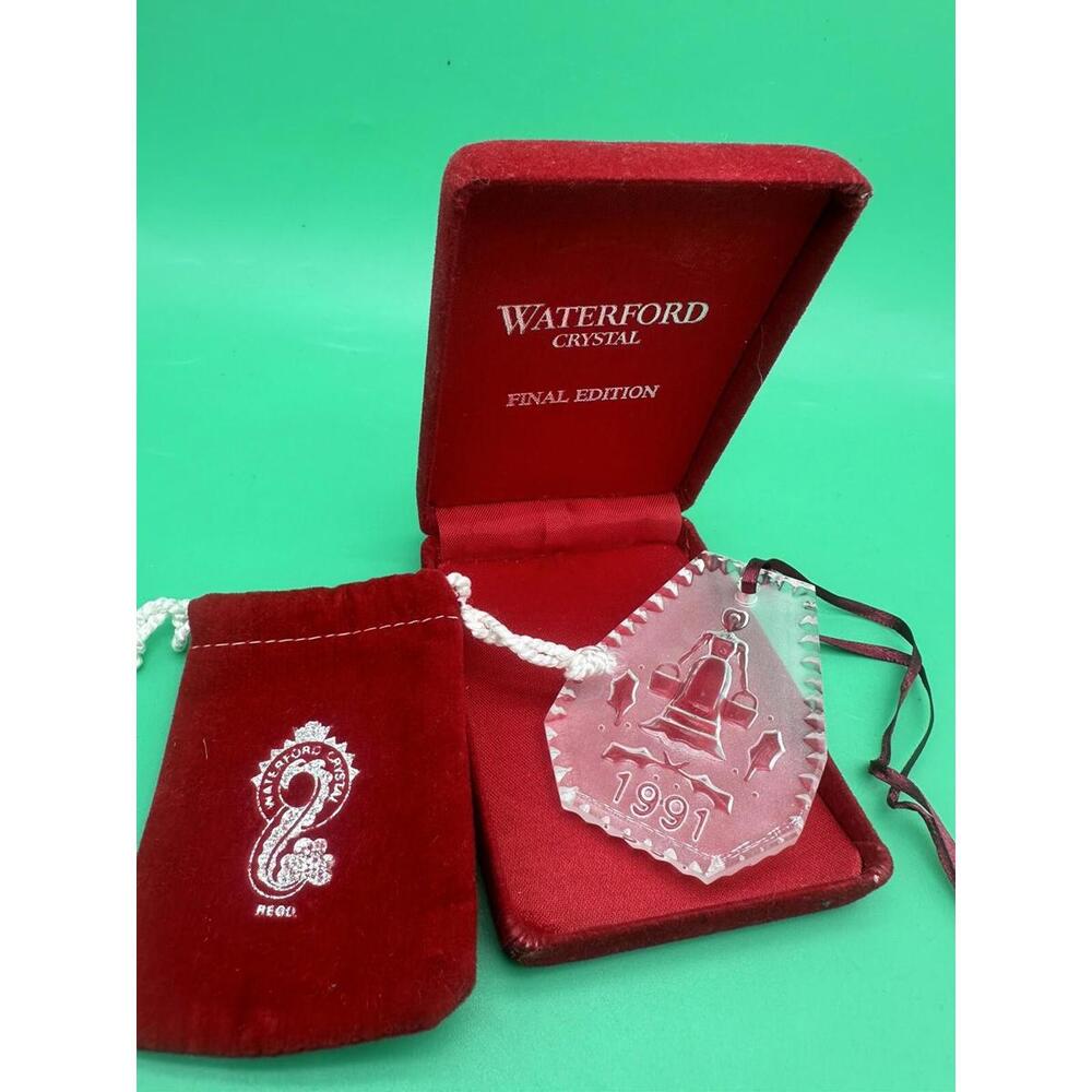 Waterford Crystal 1991 Christmas Ornament 8 MAIDS A MILKING 12 Days of Christmas